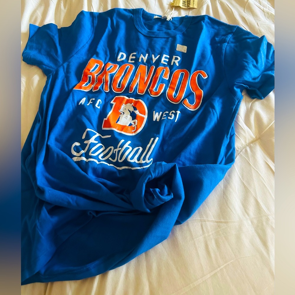 Vintage one of a kind NFL Denver Broncos football T-Shirt